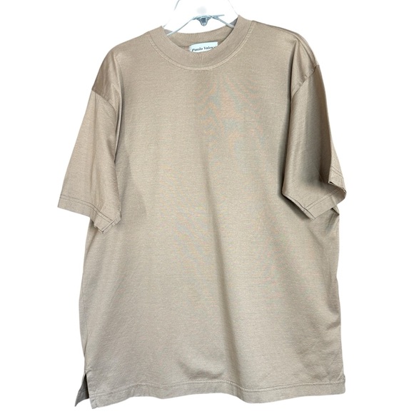 Paolo Valenzi Italy 100% Makò Cotton Crew Neck T-Shirt Set 3 Size M Plaid - Picture 4 of 8